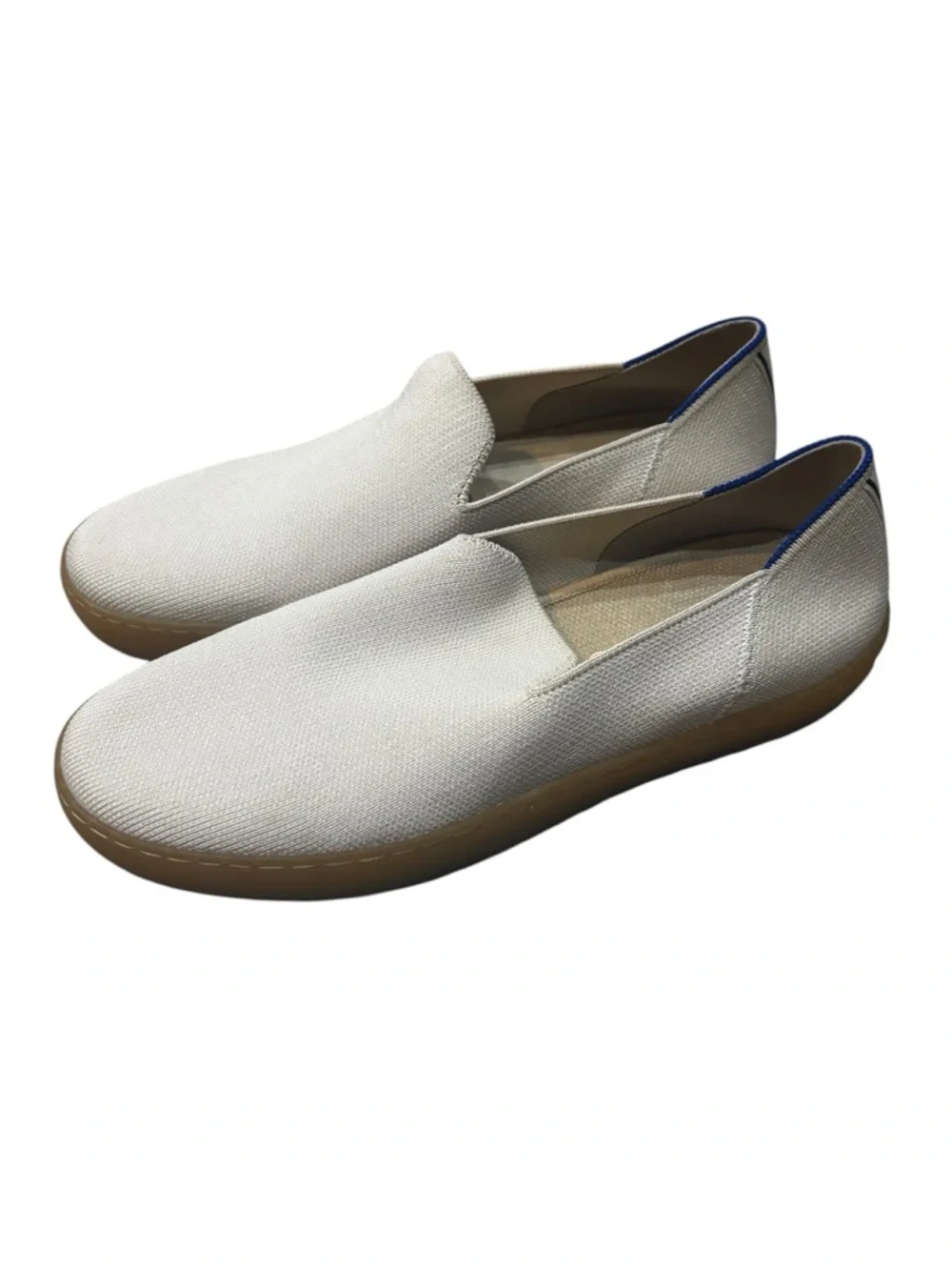 ROTHY'S The Original Slip On Sneaker White/Ivory size 9.5 Loafers Athleisure